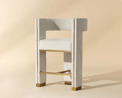 Adamina Barley Modern Upholstered Counter Stool 
