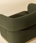 Aggie Olive Fabric Swivel Accent Chair-3