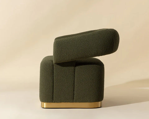 Aggie Olive Fabric Swivel Accent Chair-5