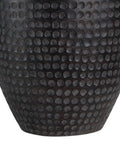 Agueda Hammered Dark Brown Resin Table Lamp-2