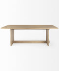 Aida 84" Light Brown Mango Wood Dining Table -2