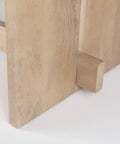 Aida 84" Light Brown Mango Wood Dining Table -7