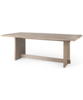Aida 84" Light Grey Mango Wood Dining Table-1