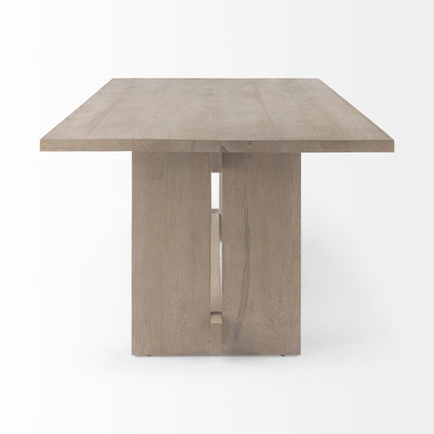 Aida 84" Light Grey Mango Wood Dining Table-3