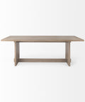 Aida 84" Light Grey Mango Wood Dining Table-4