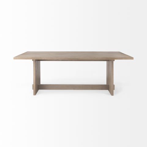 Aida 84" Light Grey Mango Wood Dining Table-4