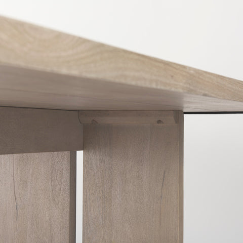 Aida 84" Light Grey Mango Wood Dining Table-6