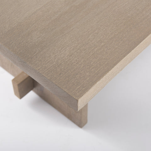 Aida 84" Light Grey Mango Wood Dining Table-7