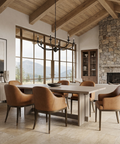 Aida 84" Light Grey Mango Wood Dining Table
