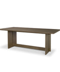 Aida 84" Medium Brown Oak Veneer Dining Table -1