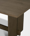 Aida 84" Medium Brown Oak Veneer Dining Table -5