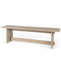 Aida Light Grey Solid Mango Wood Dining Bench -1