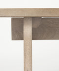 Aida Light Grey Solid Mango Wood Dining Bench -5