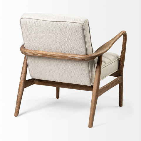 Ajax II Cream Fabric Accent Chair-2