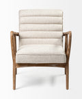 Ajax II Cream Fabric Accent Chair-3