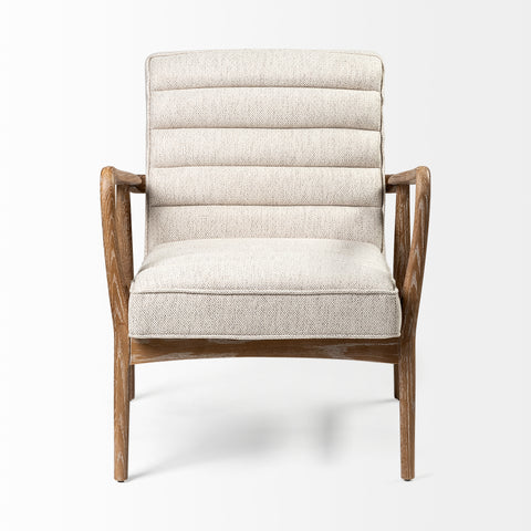 Ajax II Cream Fabric Accent Chair-3