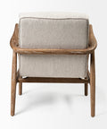 Ajax II Cream Fabric Accent Chair-4