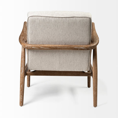 Ajax II Cream Fabric Accent Chair-4