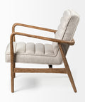 Ajax II Cream Fabric Accent Chair-5