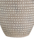 Albacete Hammered Beige Resin Table Lamp -4