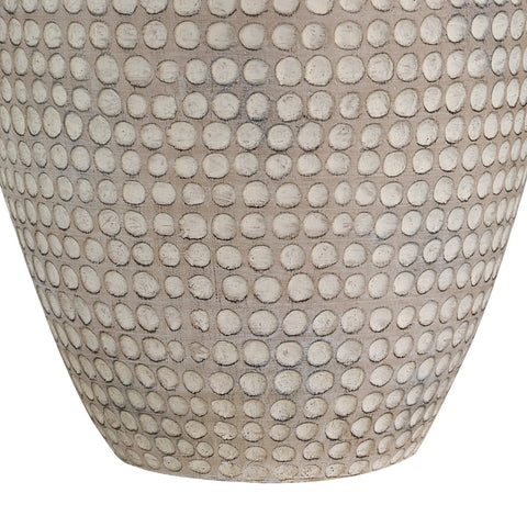 Albacete Hammered Beige Resin Table Lamp -4
