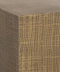 Albans Antique Brass Etched Iron End Table -5