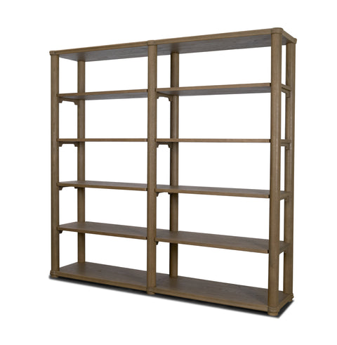 Alden Solid Wood Shelving Unit-1