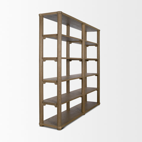 Alden Solid Wood Shelving Unit-4
