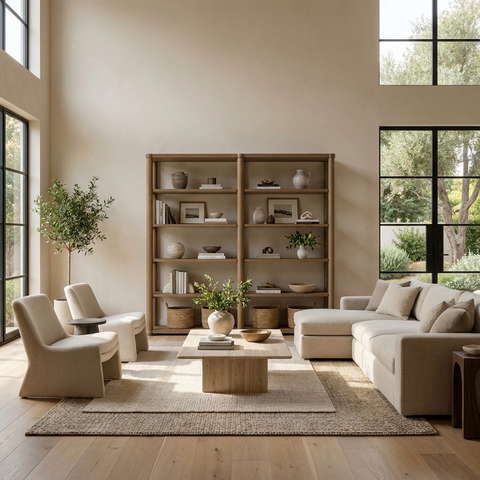 Alden Solid Wood Shelving Unit