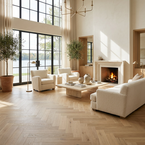 Alexandria 7mm Waterproof SPC Herringbone Vinyl Flooring