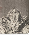 Alhambra Grey Floral Cotton Accent Bench -5
