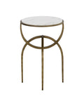 Alicent Marble and Antique Brass End Table-3