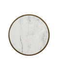 Alicent Marble and Antique Brass End Table-4