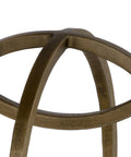 Alicent Marble and Antique Brass End Table-5