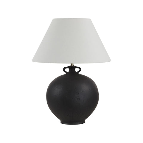 Alicia Antique Black Ceramic Table Lamp-1