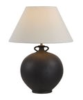 Alicia Antique Black Ceramic Table Lamp-2