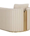 Alix Beige Faux Leather Accent Chair-6