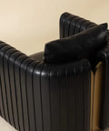 Alix Black Bonded Leather Accent Chair-3