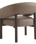Allegra Dark Taupe Faux Leather Accent Chair-2