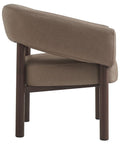 Allegra Dark Taupe Faux Leather Accent Chair-3