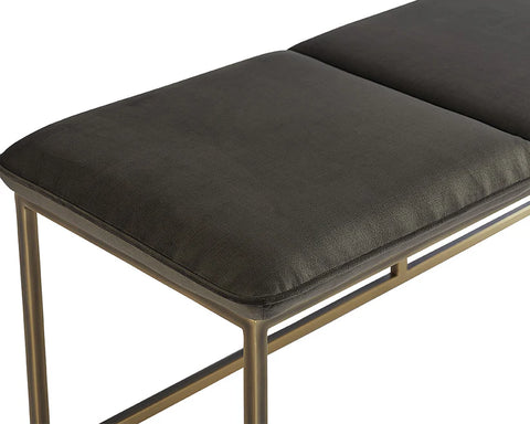 Alley Pebble Performance Fabric Bench-2