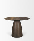 Allyson 42" Cappuccino Marble Round Dining Table-2