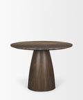 Allyson 42" Cappuccino Marble Round Dining Table-3