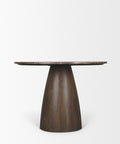 Allyson 42" Cappuccino Marble Round Dining Table-4