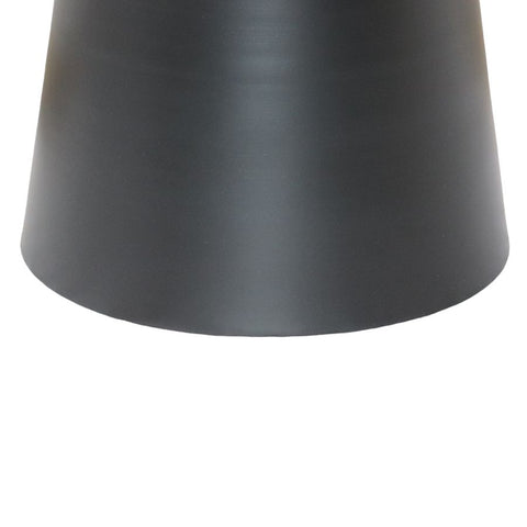 Alora White Marble and Black Iron End Table-4