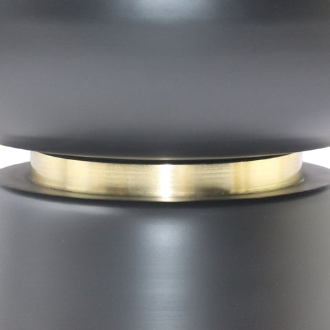 Alora White Marble and Black Iron End Table-5