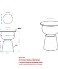 Alora White Marble and Black Iron End Table-7