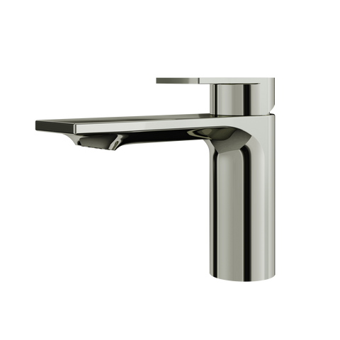 Alpha Polished Nickel Single Hole Bathroom Faucet