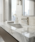 Alpha Polished Nickel Single Hole Bathroom Faucet