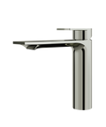 Alpha Tall Polished Nickel Single Hole Bathroom Faucet - Aquabrass